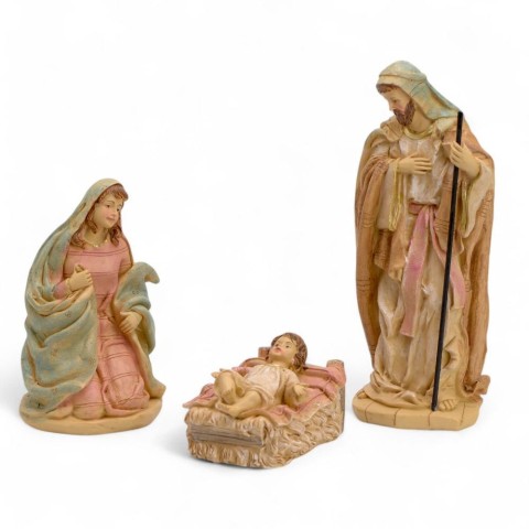 SET 3 PEZZI NATIVITA RESINA CM.25